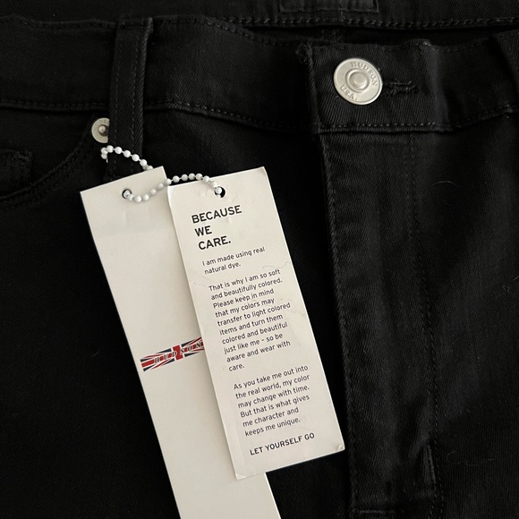 Hudson Natalie Black Skinny Ankle Jeans Plus Size NWT size 33 - Picture 6 of 8